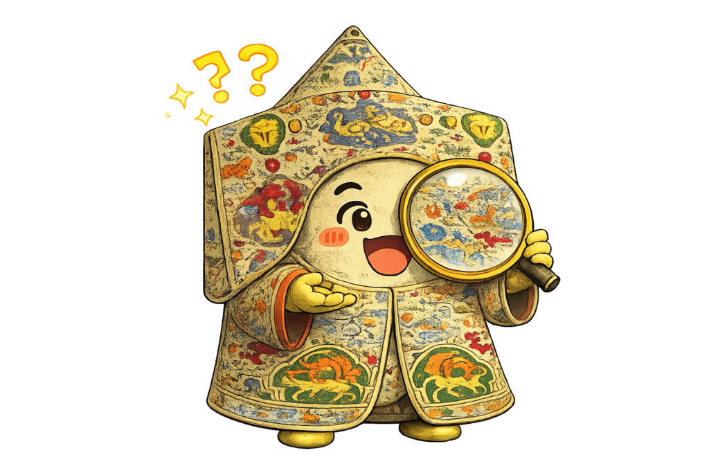 調べる「鳥獣文様綴織陣羽織」　の気配