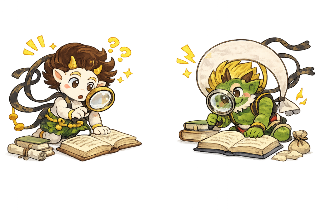 調べている「風神雷神」の気配