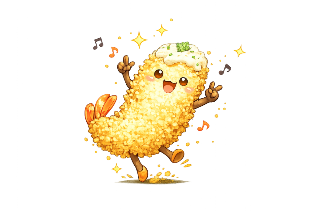 エビフライ 赤丸食堂 イラスト