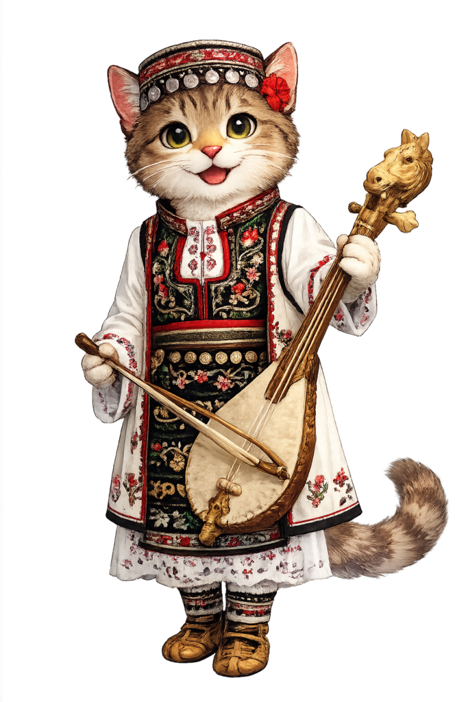 セルビア　イラスト　猫