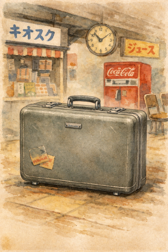 昭和　スーツケース　イラスト