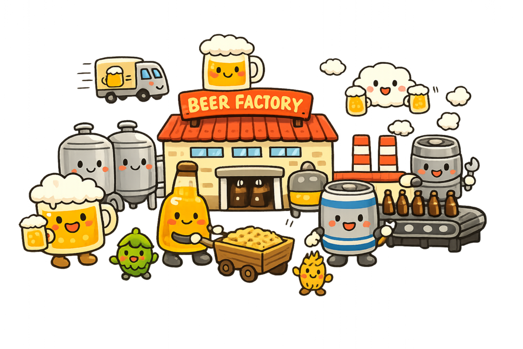 ビール工場, 醸造所, 工場, 見学