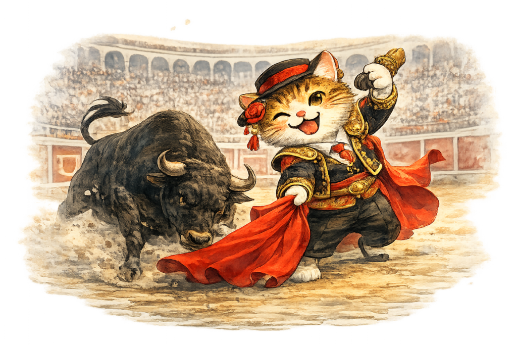 スペイン　イラスト　猫