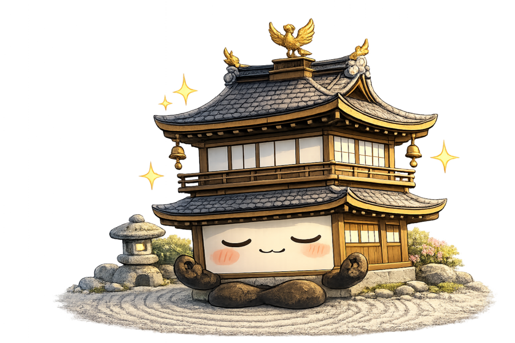 銀閣寺 瞑想 禅 石庭 京都 ゆるキャラ 静か