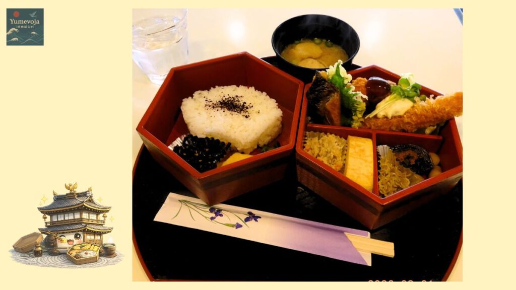 hexagonal bento kyoto lunch japanese set meal obanzai traditional food higashiyama kyoto cuisine japanese lunch box