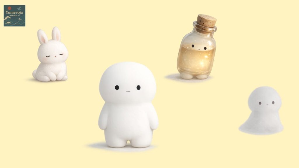 薬と人のあいだ, しろ, 薬瓶, うさ, かげ, ゆるキャラ, 医療文化, ドラッグストア, 日本文化, 不安と安心, 白いキャラクター, YUMEVOJA