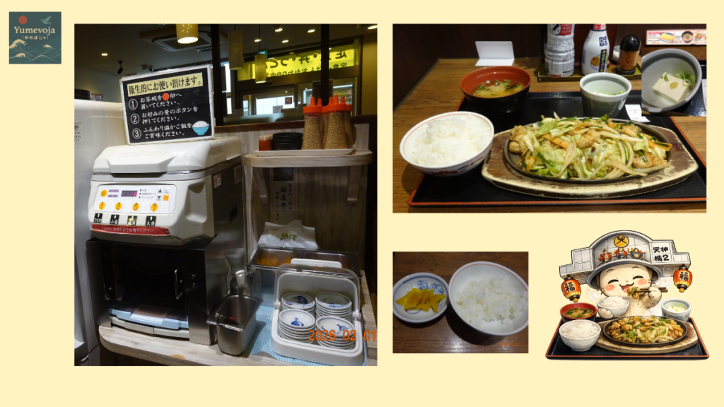 牛もつ味噌炒め定食,自動ごはんおかわり機,ごはん食べ放題,街かど屋,大阪ランチ,ホルモン定食,味噌炒め,定食チェーン,大阪天満グルメ,美と味